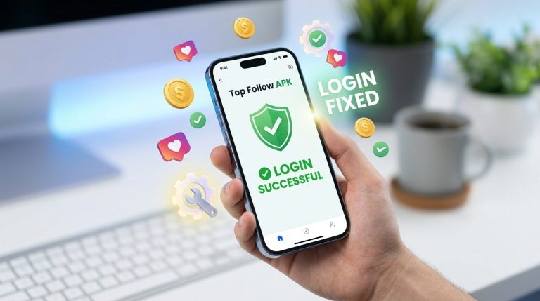 Top Follow APK login issue